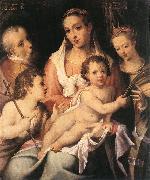 PASSEROTTI, Bartolomeo Holy Family with the Infant St John the Baptist and St Catherine of Alexandria f oil painting picture wholesale